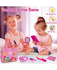 Gnuadz Play Purse Pretend Makeup Kit Princess Birthday Toy