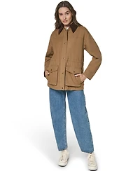 Levi's Women's Anorak Corduroy Collar Denim Coat