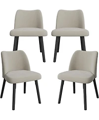 gaomon Velvet Dining Chairs Set of 4, Modern Side Chairs for Kitchen Dining Table