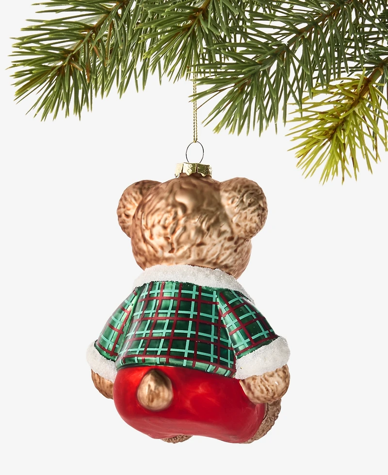 Holiday Lane Cozy Cabin Bear Ornament, Macy's Exclusive