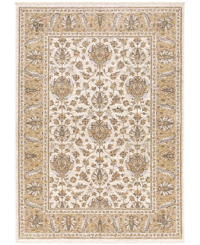 Oriental Weavers Maharaja 5091Z Ivory and Gold 2' x 3' Area Rug