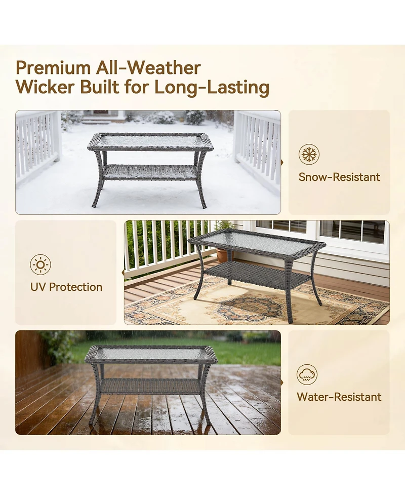 Pocassy Outdoor Coffee Table