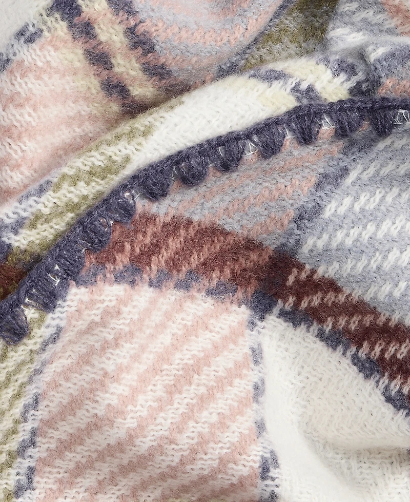 Style & Co Women's Overscale Plaid Woven Triangle Scarf, Macy's Exclusive