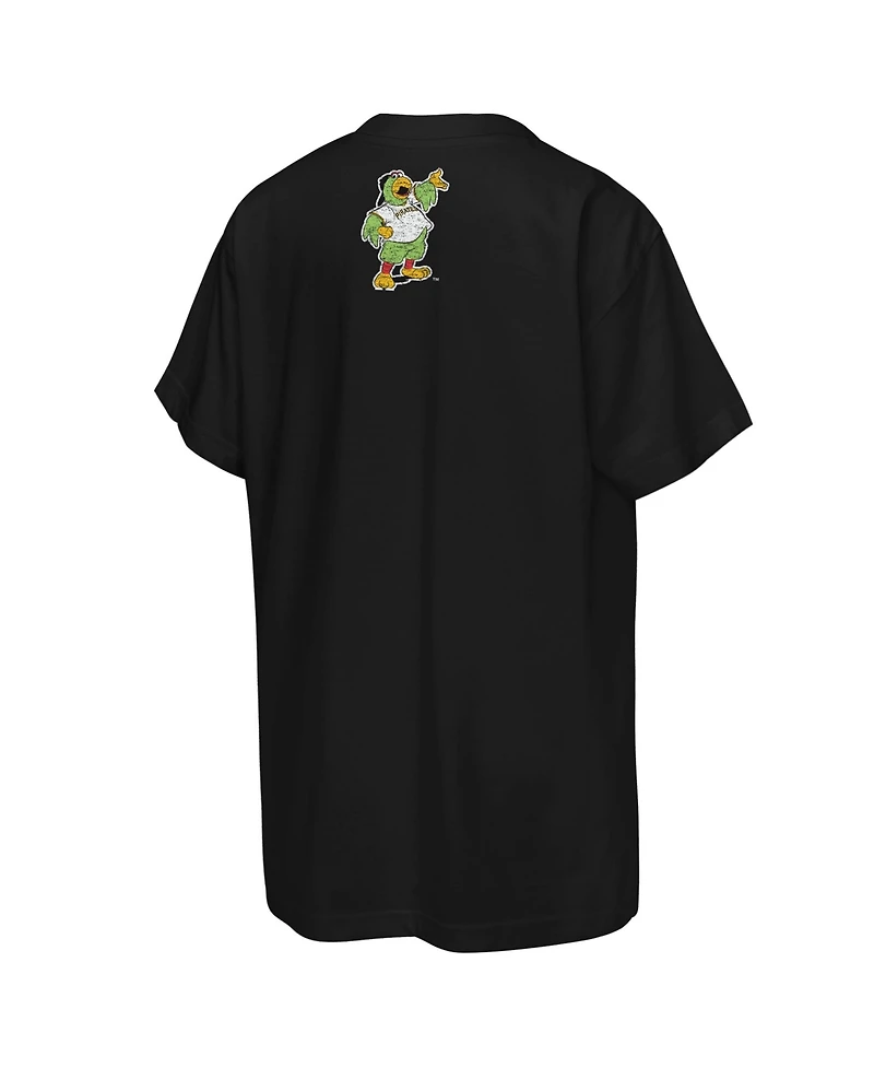 Mitchell & Ness Big Boys and Girls Black Pittsburgh Pirates Face Mascot T-Shirt
