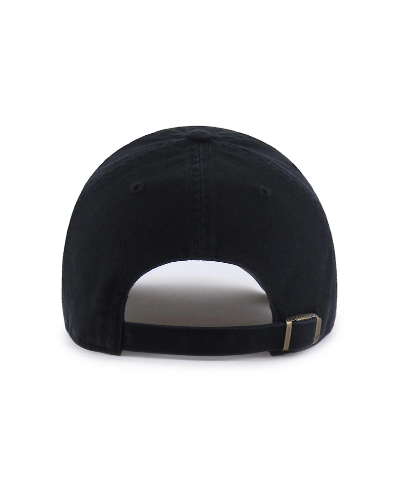 '47 Brand Men's Black Tampa Bay Lightning Logo Clean Up Adjustable Hat