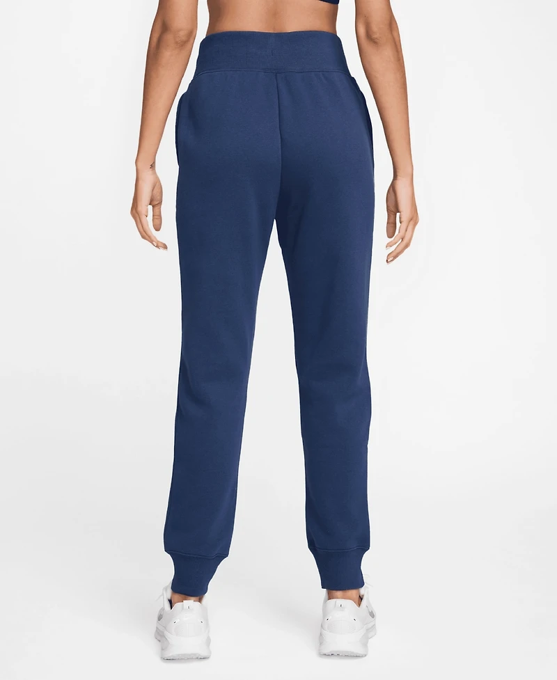 Nike Women's Blue Brazil National Team Phoenix Fleece High-Waisted Pants