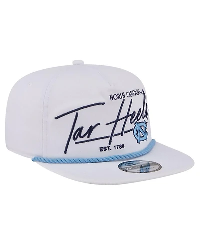 New Era Men's White North Carolina Tar Heels Team Rope 19TWENTY Adjustable Hat