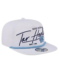 New Era Men's White North Carolina Tar Heels Team Rope 19TWENTY Adjustable Hat