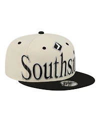 New Era Men's Cream Chicago White Sox Oversized Slogan 9FIFTY Snapback Hat