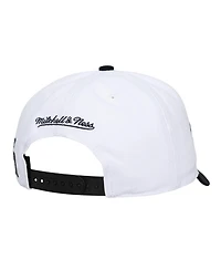 Mitchell & Ness Men's and Women's White/Black Colorado Rockies Xl Script Pro Crown Adjustable Hat