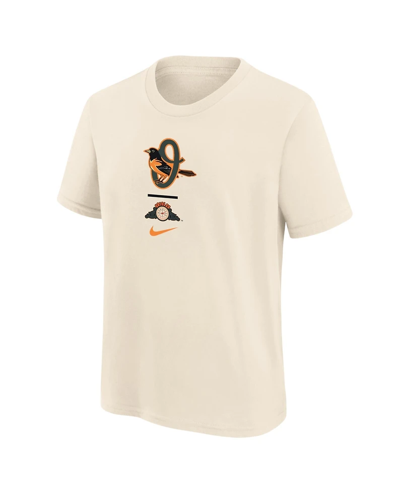 Nike Big Boys and Girls Cream Baltimore Orioles 2026 City Connect T-Shirt