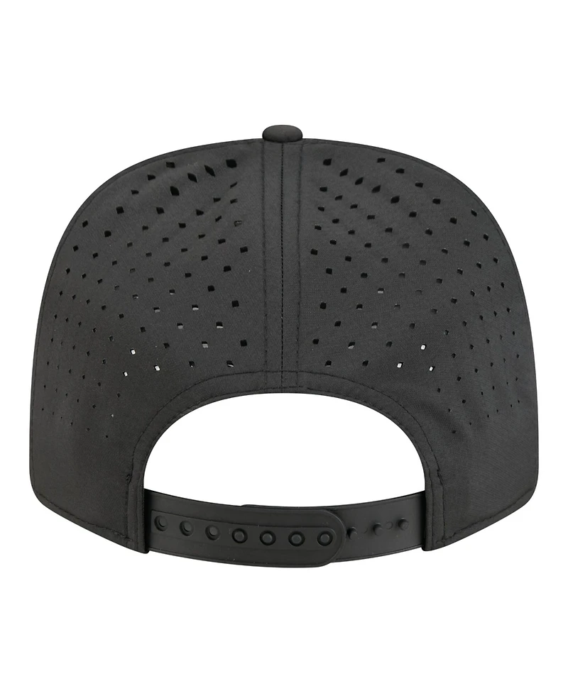 New Era Men's Black Toronto Maple Leaf's Sport Vented 9SEVENTY Rope Adjustable Hat