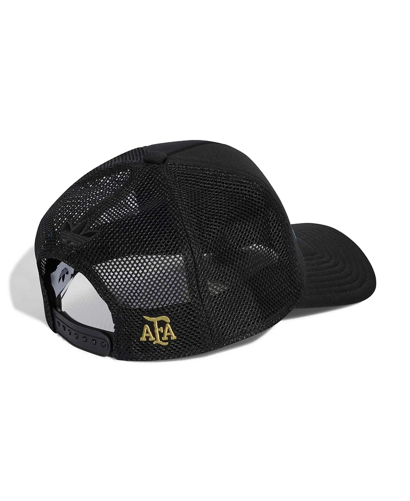 Adidas Men's and Women's Black Argentina National Team Trucker Adjustable Hat