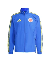Adidas Men's Blue Colombia National Team 2026 Home Full-Zip Game Day Anthem Jacket