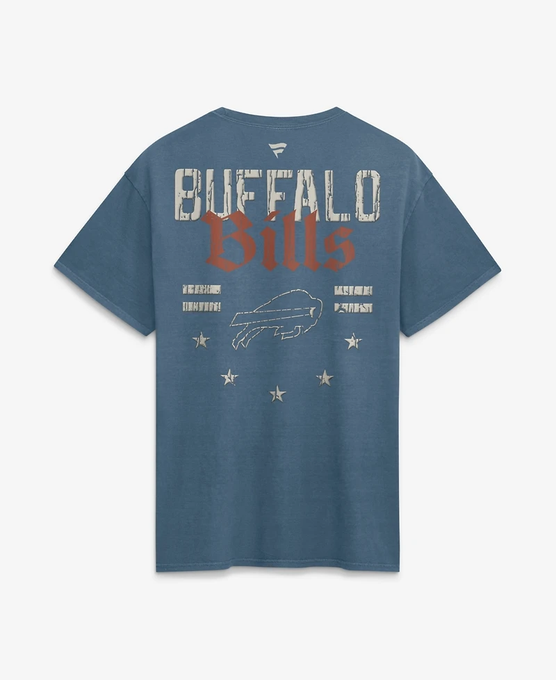 Fanatics Men's Blue Buffalo Bills Washed Americana T-Shirt
