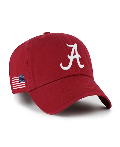 '47 Brand Men's Crimson Alabama Crimson Tide Americana Heritage Clean Up Adjustable Hat