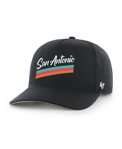 '47 Brand Men's Black San Antonio Spurs Graphic Hitch Adjustable Hat