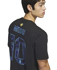 Adidas Men's Lionel Messi Black Argentina National Team 2026 Away Jersey Hook Name Number T-Shirt