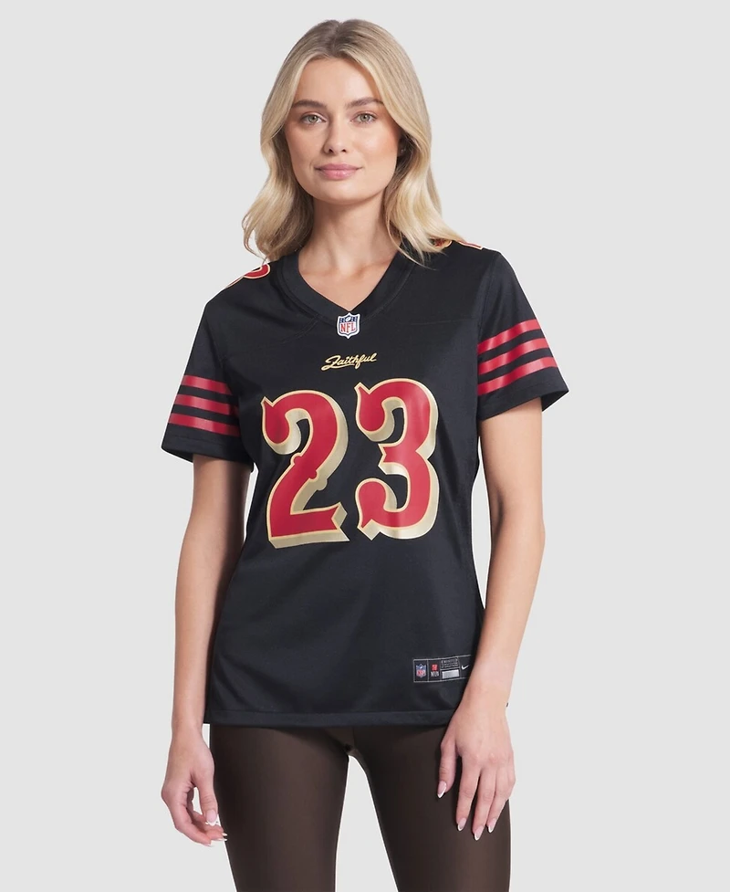 Nike Women'sChristian McCaffrey Black San Francisco 49ers 2025 Rivalries Collection Game Jersey