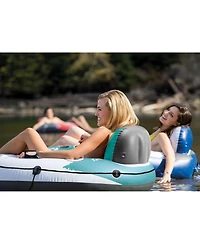Intex River Run 1 53" Inflatable Floating Water Tube Lake Raft, Red (4 Pack)
