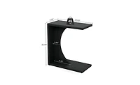 Slickblue Sofa Side Table Nightstand with C-Shaped Design for Space-Saving Use
