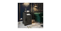 Lucky One 16" Width Farmhouse Nightstand with Usb Charging Station