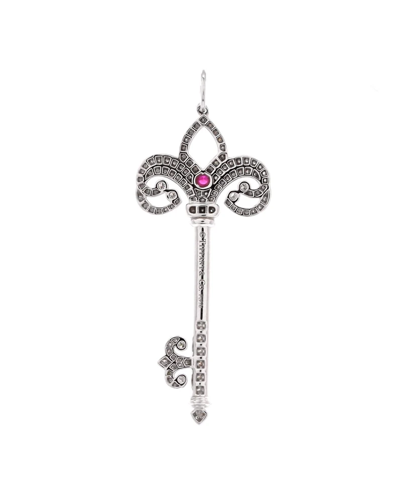 Pre-Owned Tiffany & Co Enchanted Fleur De Lis Key Pendant