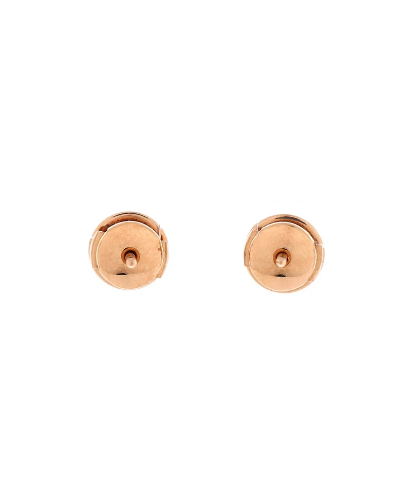 Pre-Owned HERMES Ex-Libris Stud Earrings