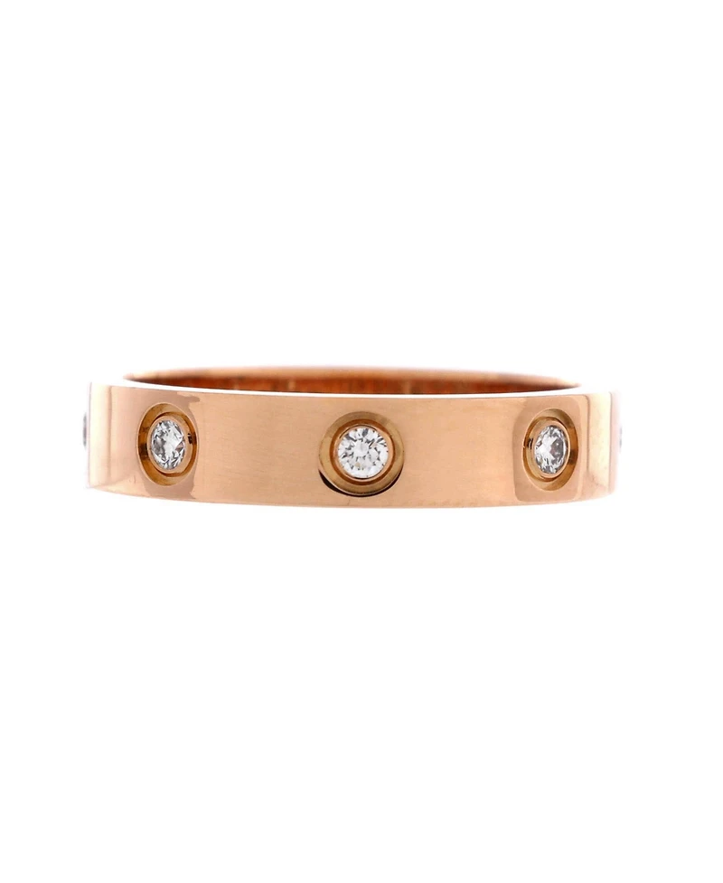 Pre-Owned Cartier Love Wedding Band 8 Diamonds Ring
