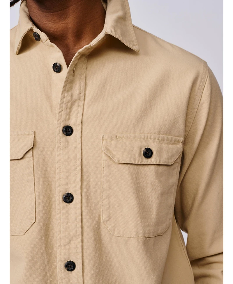 Aubin Men's Henderson Canvas Relaxed Fit Overshirt
