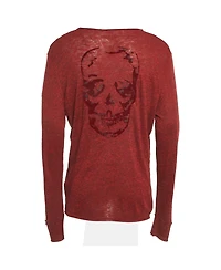 Pre-Owned Zadig & Voltaire Men's Pre-Owned Zadig and Voltaire Red Jersey Monastir Overdyed T-Shirt