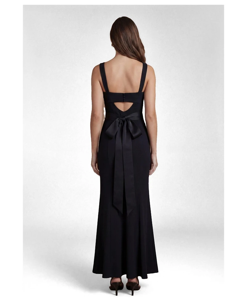 Coast Women's Square Neck Satin Maxi Dress