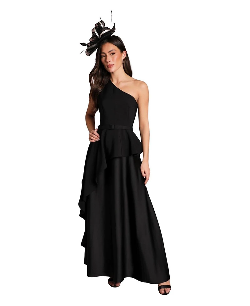 Coast Women's One Shoulder Satin Maxi Dress