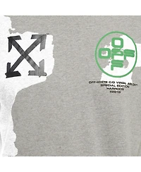 Pre-Owned Off-White Men's Print Cotton Half Sleeve T-Shirt