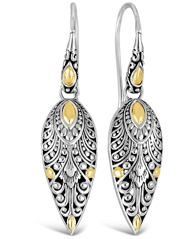 Devata Angel Wings Earrings in Sterling Silver and 18K Gold