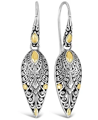 Devata Angel Wings Earrings in Sterling Silver and 18K Gold
