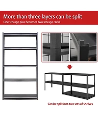 Boyel Living 78"H 5 Tier Metal Shelves for Storage Garage Shelving 2000LBS Heavy Duty Storage Shelves