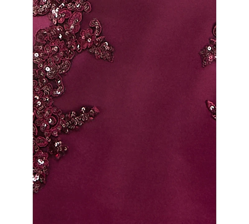 Seni & Cade Juniors' Embroidered Applique A-Line Mini Dress