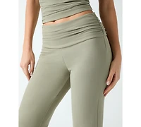 Guess Women's Ilia Mid-Rise Wide-Leg Knit Pants