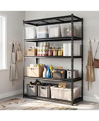 Costway Tier Heavy-Duty Utility Shelf with Adjustable Wire Racks, 2000 lbs Capacity
