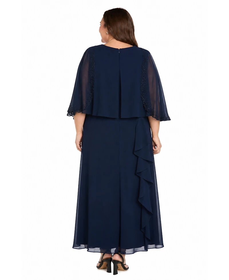 R & M Richards Plus V-Neck Dress Jacket, 2-Piece Set