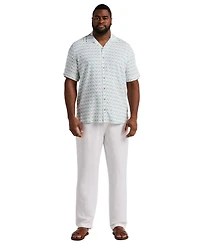 Cubavera Men's Big & Tall Geometric Print Camp Collar Shirt