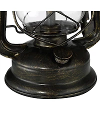 Franklin Iron Works Murphy 23" High Miner Lantern Industrial Accent Table Lamps Set of 2 Weathered Finish Metal