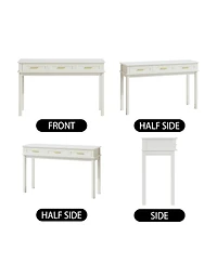 Streamdale Furniture 3-Drawer Modern Vanity Desk and Writing Table