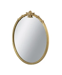 Laoties 30" Round Decorative Wall Mirror for Mantle, Entryway