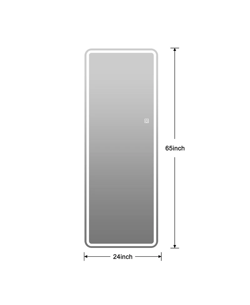 Laoties Led Full Length Mirror with Lights, Dimmable