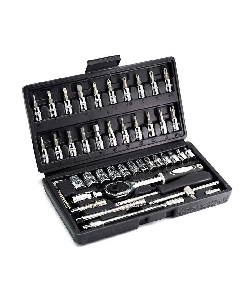 Xdovet Socket Set Metric Ratchet Wrench 4-14mm Cr-v S2 Bits Extension Bars Mechanic Tool Kit