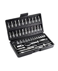 Xdovet Socket Set Metric Ratchet Wrench 4-14mm Cr-v S2 Bits Extension Bars Mechanic Tool Kit