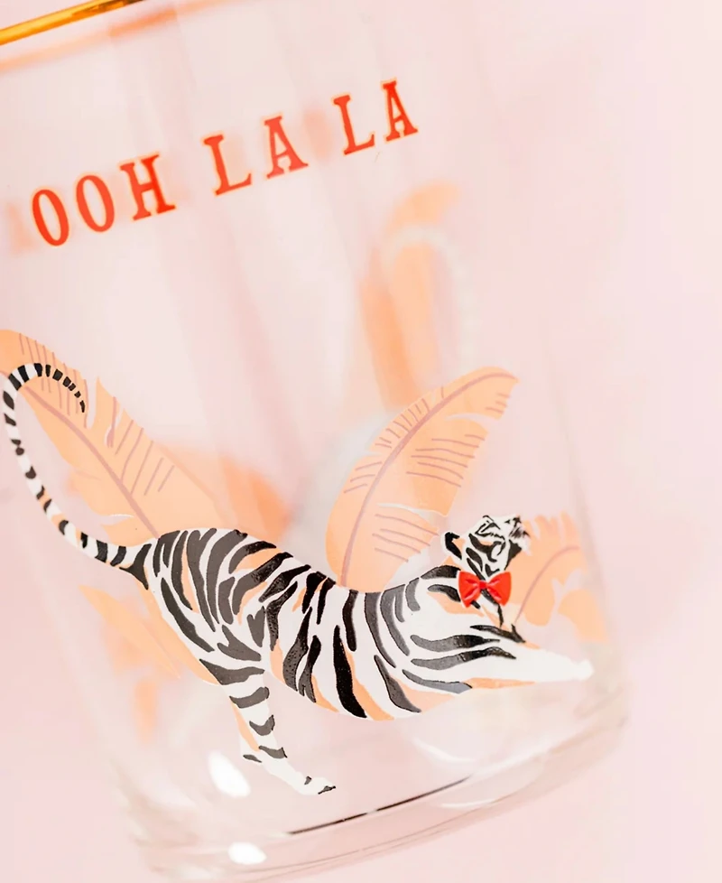 Yvonne Ellen Tiger Hi Ball Glasses, Set of 4