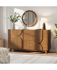 Clihome Modern 6-Drawer Storage Chest Dresser for Bedroom